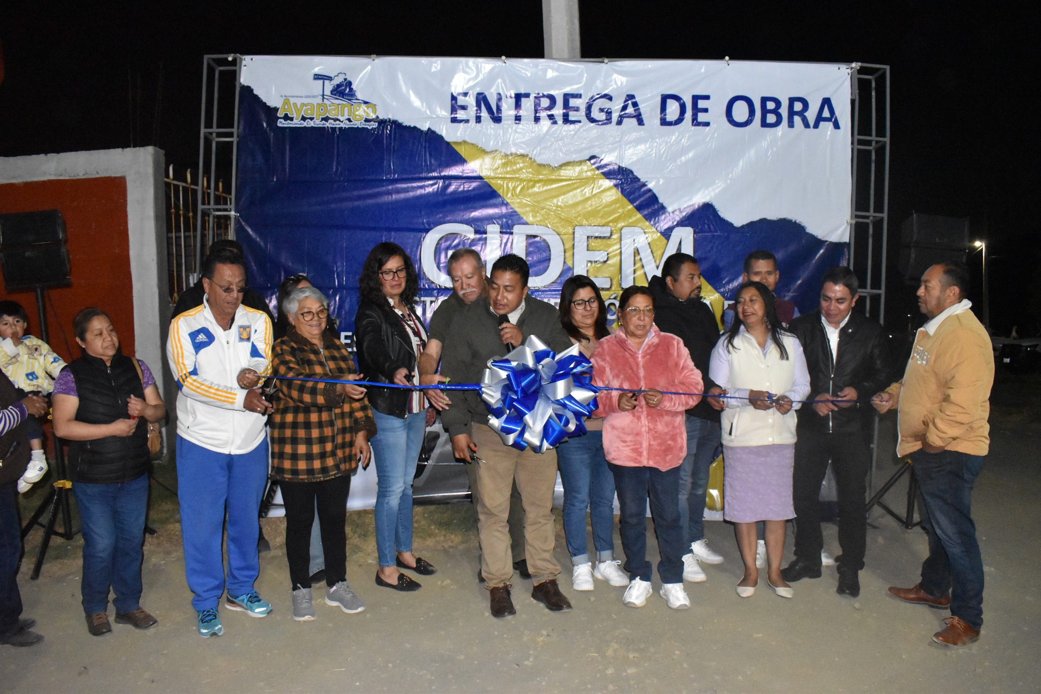 entrega de la obra de Alumbrado Público